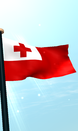 Tonga Flag 3D Live Wallpaper Screenshot 3
