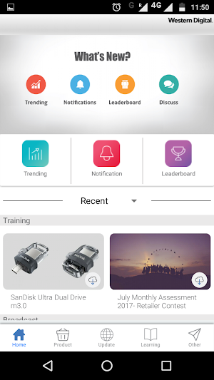 mLearning for Western Digital Screenshot 1