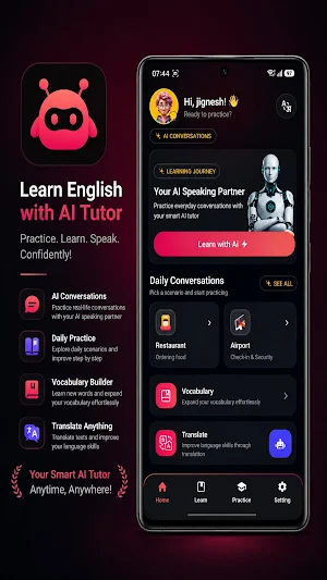 Lernix - Learn English with AI Screenshot 0
