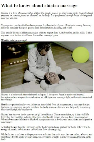 How to Do a Shiatsu Massage Screenshot 1