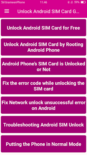 Unlock Android SIM Card Guide Screenshot 0