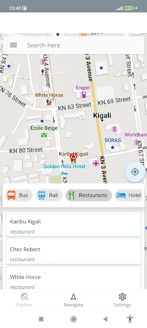 Kigali Rwanda Offline Map Screenshot 0