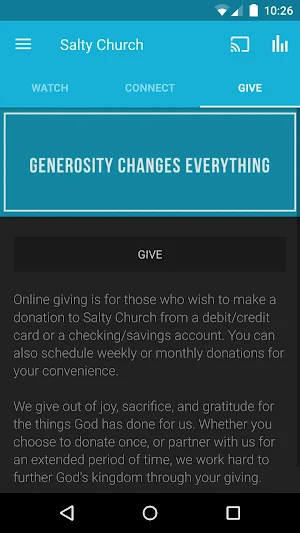 Salty Church App Screenshot 2