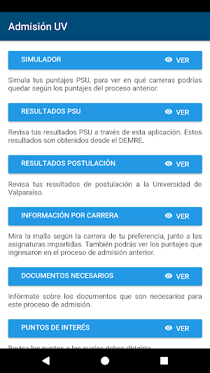 Admisión UV 2021 Screenshot 1