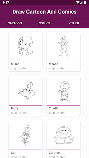 How To Draw Cartoon And Comics Screenshot 1