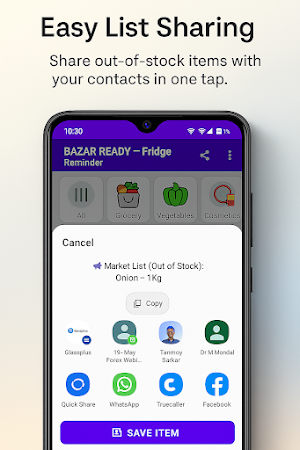 Bazar Ready - Fridge Reminder Screenshot 2