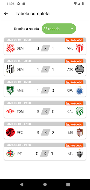 Placar FI Screenshot 1