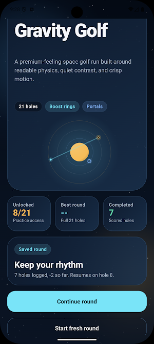 Gravity Golf Screenshot 0
