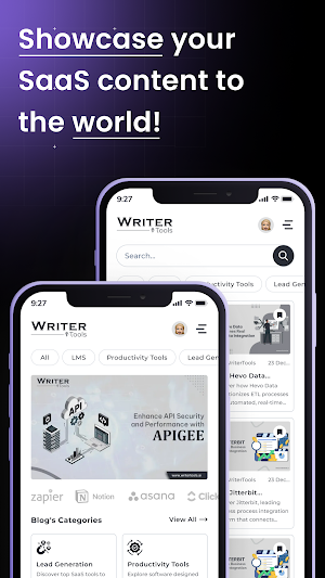 Writertool - Blogging Platform Screenshot 0