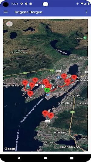 Hvor hendte det i Bergen. Screenshot 1