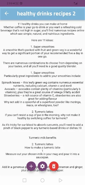 healthy drinks recipes Screenshot 0