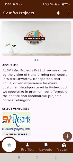 SV Infra Projects Screenshot 1