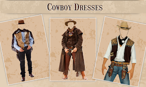 Cowboy photo dresses Screenshot 0