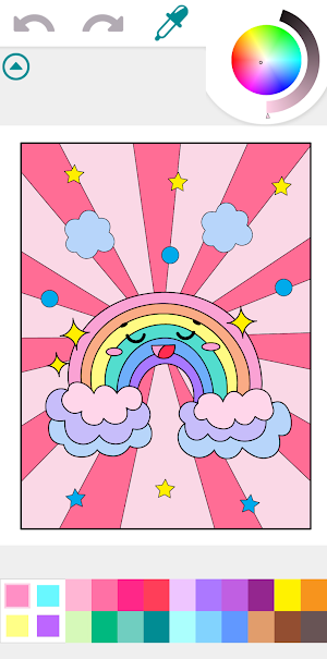 Kawaii Coloring Book Game Screenshot 0