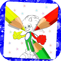 Soni Blue Coloring book Hedgeh