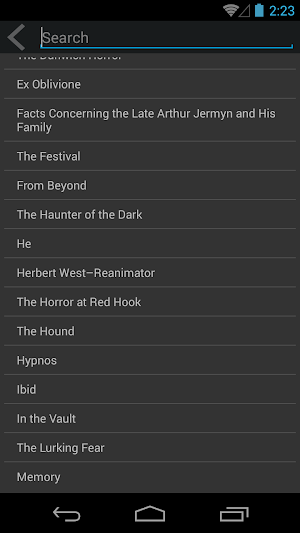 H.P. Lovecraft Horror Stories Screenshot 1