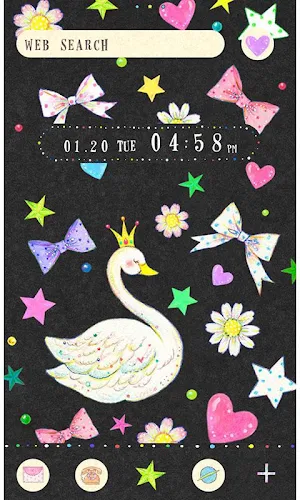 Neon Wallpaper Swan Princess Screenshot 0