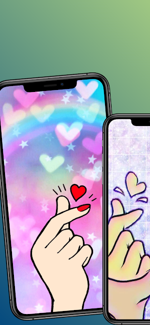 Finger heart wallpapers Screenshot 3