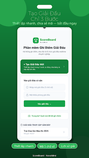 Ghi Điểm Thi Đấu Screenshot 0