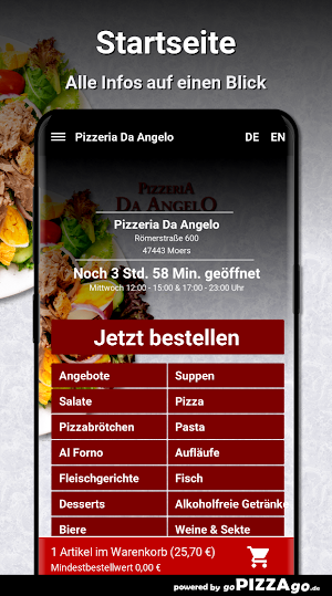 Pizzeria Da Angelo Moers Screenshot 1