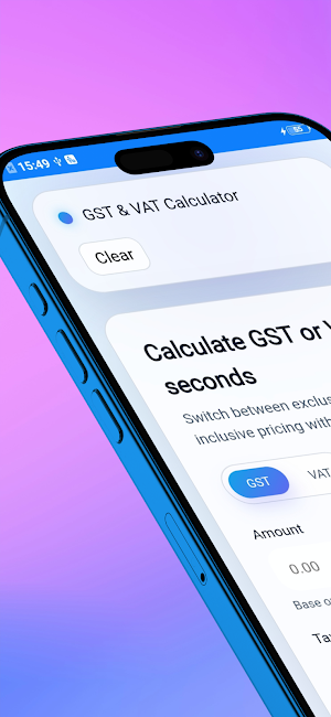 GST VAT Calculator Screenshot 0