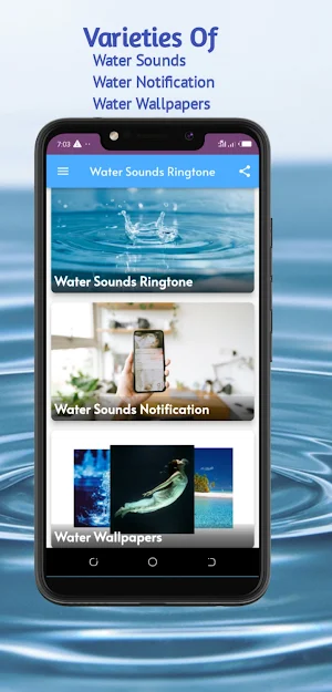 Water Sounds Ringtones sms Screenshot 1