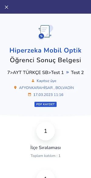 Hiper Zeka Optik Okuma Screenshot 3