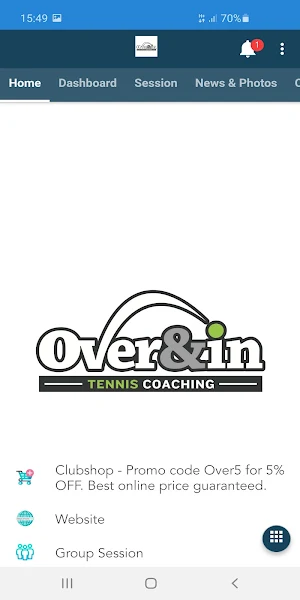 Over and In Tennis Screenshot 0
