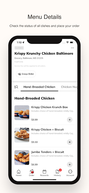 Krispy Krunchy Chicken Screenshot 1