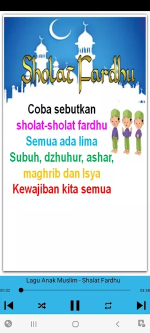 Lagu Anak Muslim & Hijaiyah Screenshot 2