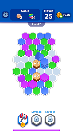 Pile Pop - Hexa Tile Puzzle Screenshot 3