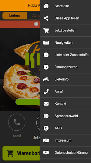 Pizza King Würzburg Screenshot 2