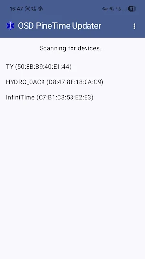 OpenSeizureDetector-PineTime Screenshot 2