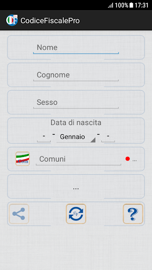 Generatore di codice fiscale Screenshot 0