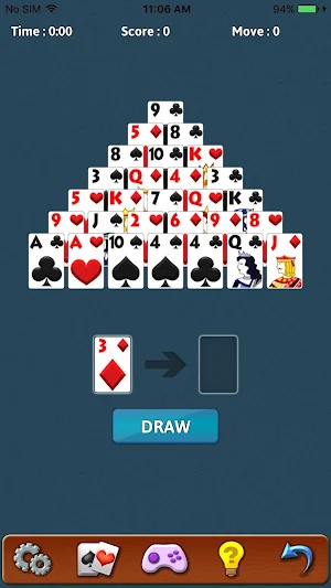 Pyramid Solitaire Screenshot 3