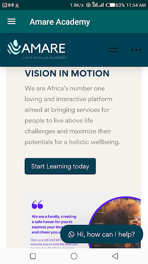 Amare Academy Screenshot 2