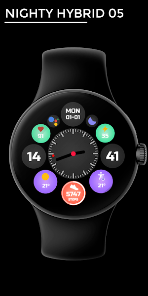 Nighty Hybrid 05 - watch face Screenshot 0
