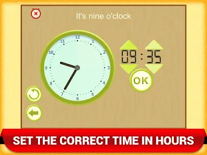 Math Telling Time Clock Game Screenshot 0