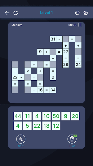Math Cross - Number Crossword Screenshot 2