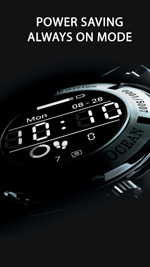 Old School Digital Watch Face Screenshot 1