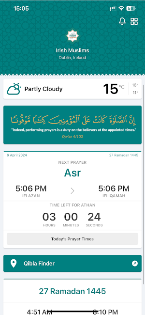 Irish Muslims Dublin Screenshot 1