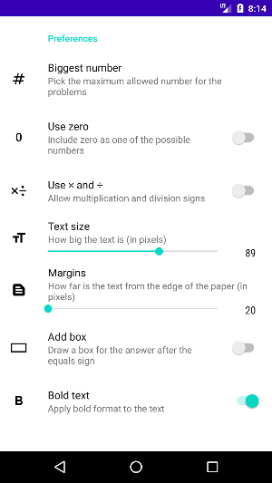 Math for print Screenshot 2