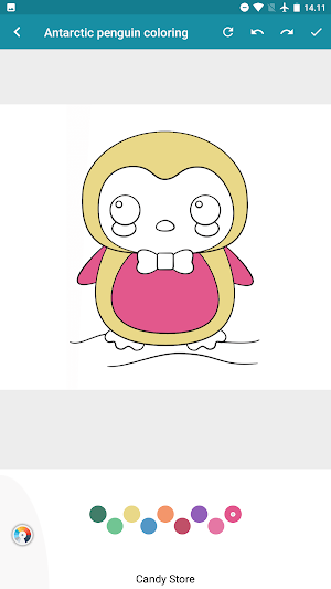 penguin cartoon coloring Screenshot 1