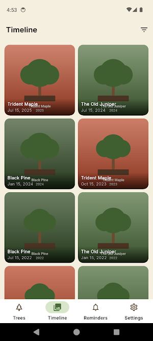BonsaiLog: Bonsai Care Log Screenshot 1
