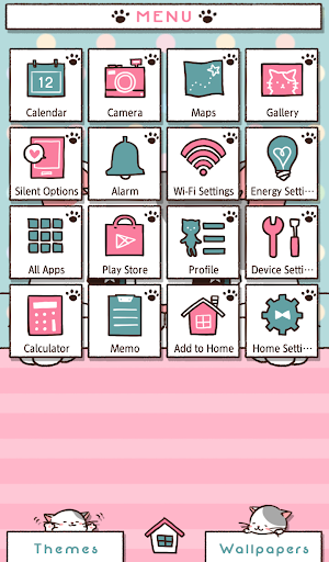 Cute Wallpaper Peeking Cat Theme Screenshot 1