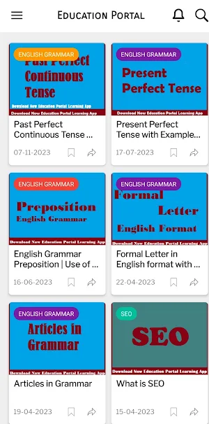 Education Portal Learning App Screenshot 3