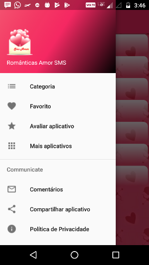 Mensagens de amor e Declarações em Português Screenshot 0