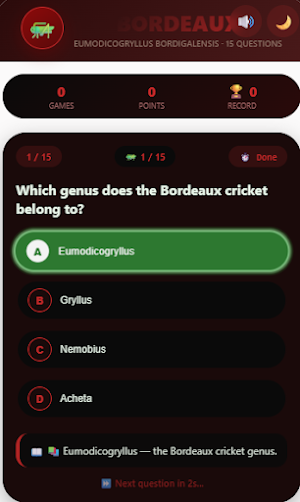 Bordeaux Cricket Quiz Screenshot 2