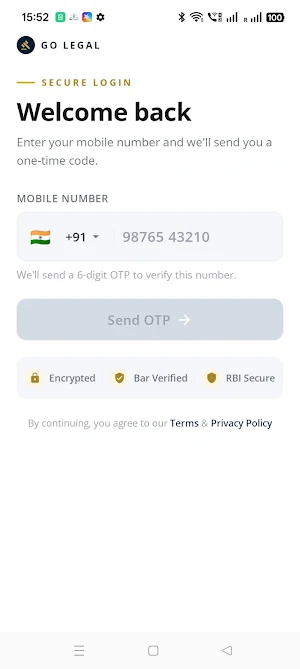 GoLegal Screenshot 2