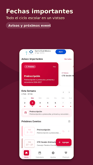 Calendario Escolar México 2026 Screenshot 3